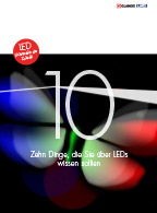 Luxo 10 Dinge über LEDs Informationsbrochüren